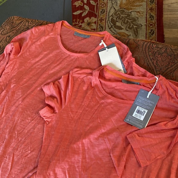 Icebreaker sphere II LS TEE Vibrant earth coral cool-lite wool Tencel NEW W M - Picture 8 of 8
